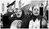 Palästinensische Frauen auf einer Demo gegen Israel