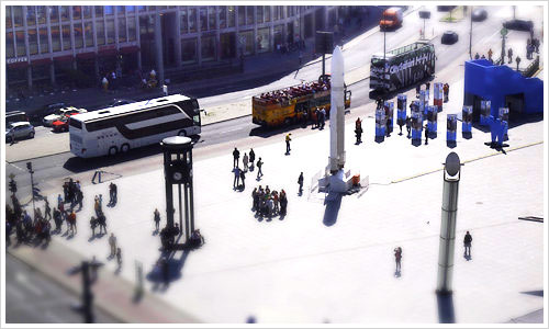 Der Potsdamer Platz aus der Vogelperspektive