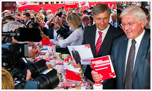 Klaus Wowereit und Frank-Walter Steinmeier, SPD