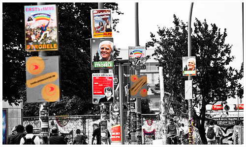 Die "Wahlallee" auf der Warschauer Strasse