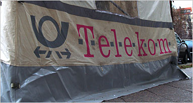 Die Telekom arbeitet