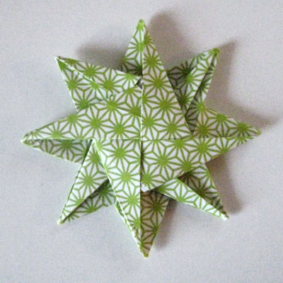 Origami Stern gruen