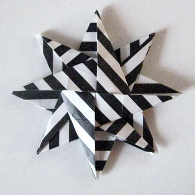 Origami Stern schwarz