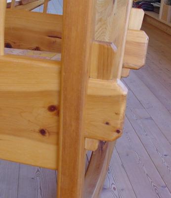 Zirbenwiege-Seitendetail