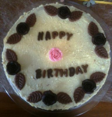 Eine eher schlichte aber elegante Torte. 