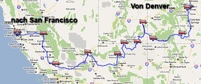 Die Route bei Google-Maps.
